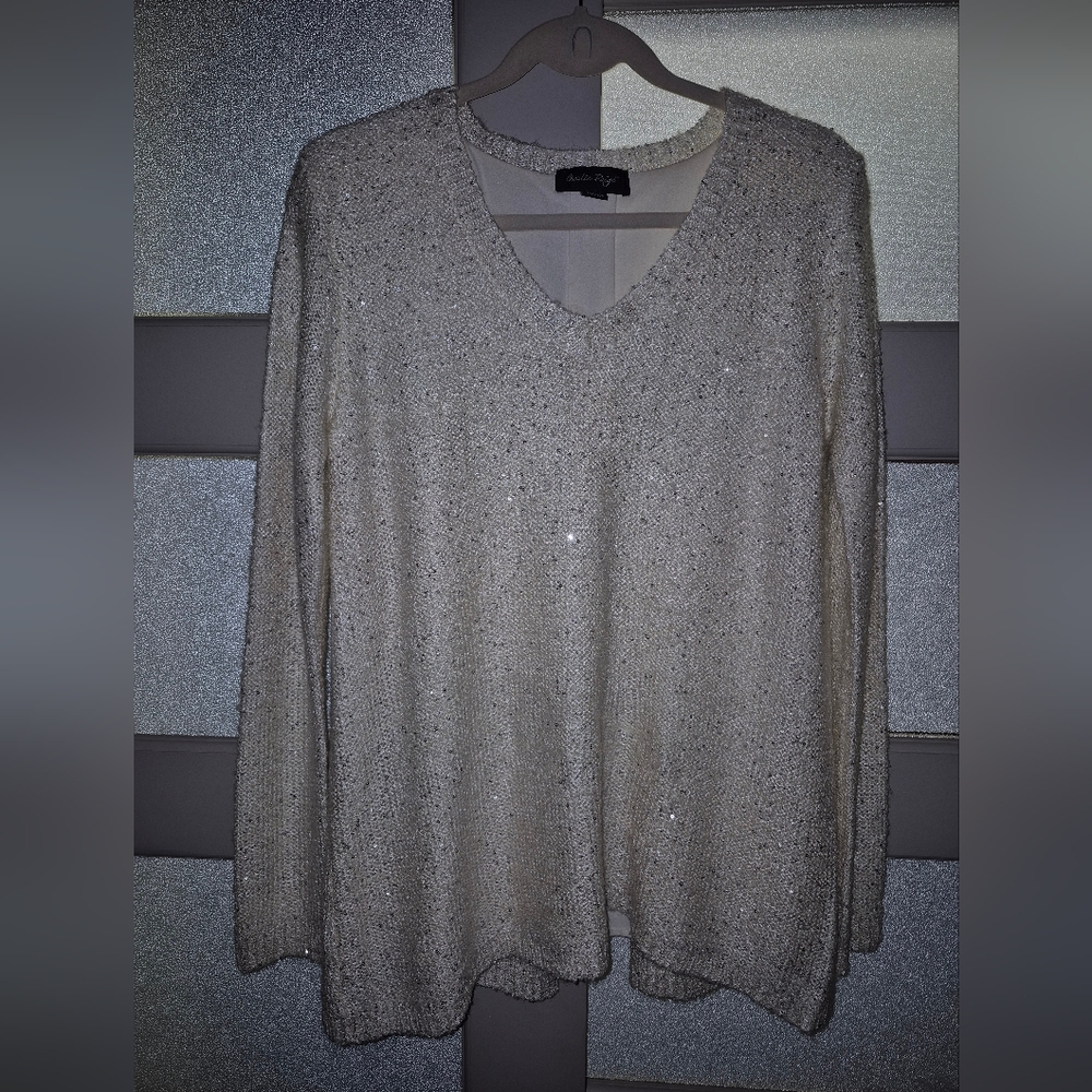 Charlie Paige Cream Knit Sweater